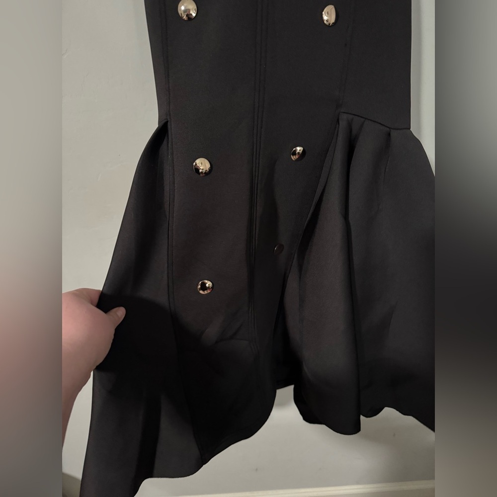 Eien - Black Halter Cocktail Dress - Picture 4 of 9